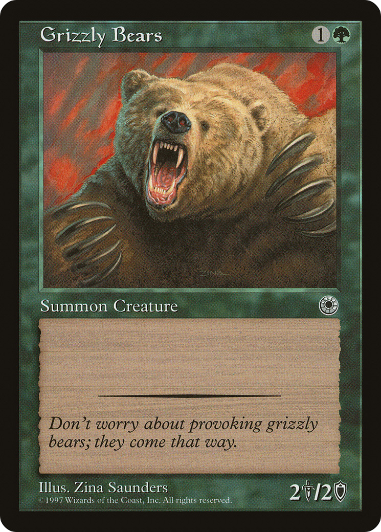 Grizzly Bears (POR-169) [Misc] Portal MTG Single Wizards of the Coast