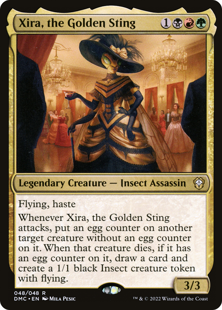 Xira, the Golden Sting (DMC-048) [Dominaria United Commander] Foil MTG Single Wizards of the Coast