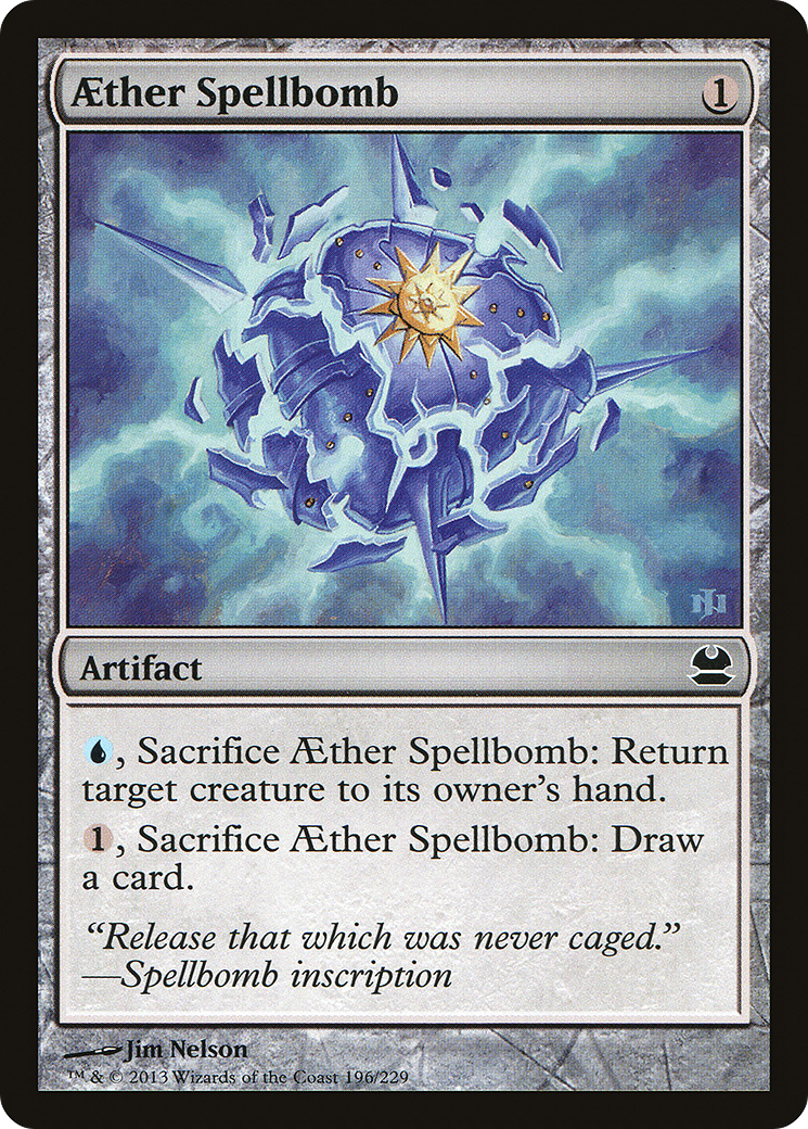 Aether Spellbomb (MMA-196) [Modern Masters] Foil MTG Single Wizards of the Coast