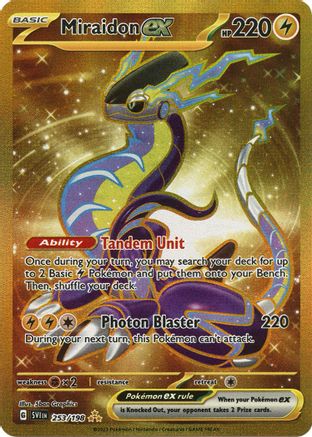 Miraidon ex - 253/198 Holofoil [SV: Base Set] Pokemon Single Pokémon