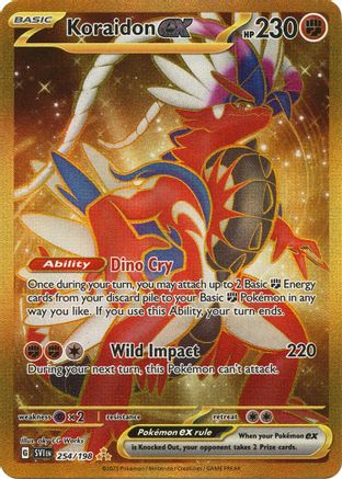 Koraidon ex - 254/198 Holofoil [SV: Base Set] Pokemon Single Pokémon