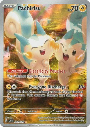 Pachirisu - 208/198 Holofoil [SV: Base Set] Pokemon Single Pokémon