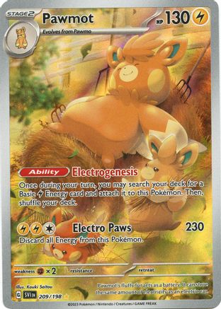 Pawmot - 209/198 Holofoil [SV: Base Set] Pokemon Single Pokémon