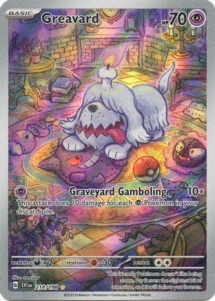 Greavard - 214/198 Holofoil [SV: Base Set] Pokemon Single Pokémon