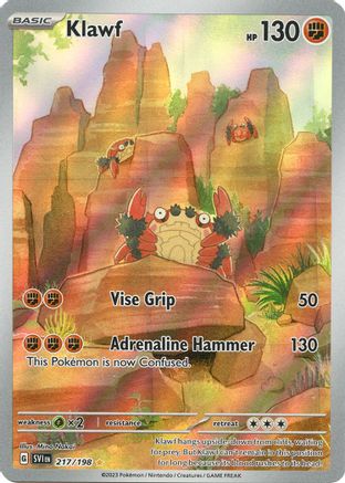 Klawf - 217/198 Holofoil [SV: Base Set] Pokemon Single Pokémon