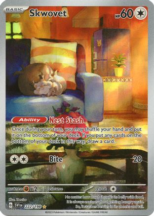Skwovet - 222/198 Holofoil [SV: Base Set] Pokemon Single Pokémon