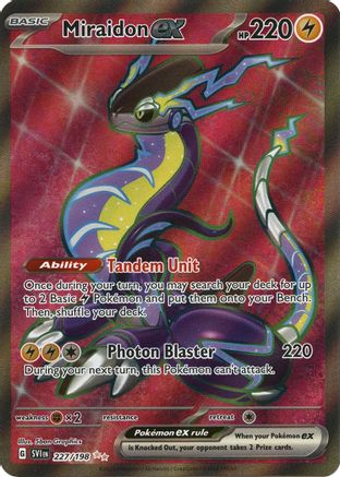 Miraidon ex - 227/198 (227) - [SV: Base Set] Holofoil Pokemon Single Pokémon