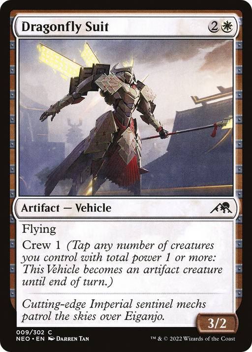 Dragonfly Suit (NEO-009) [Kamigawa: Neon Dynasty] MTG Single Wizards of the Coast