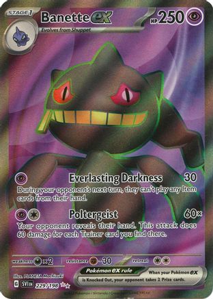 Banette ex - 229/198 Holofoil [SV: Base Set] Pokemon Single Pokémon