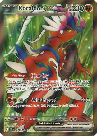 Koraidon ex - 231/198 (231) - [SV: Base Set] Holofoil Pokemon Single Pokémon