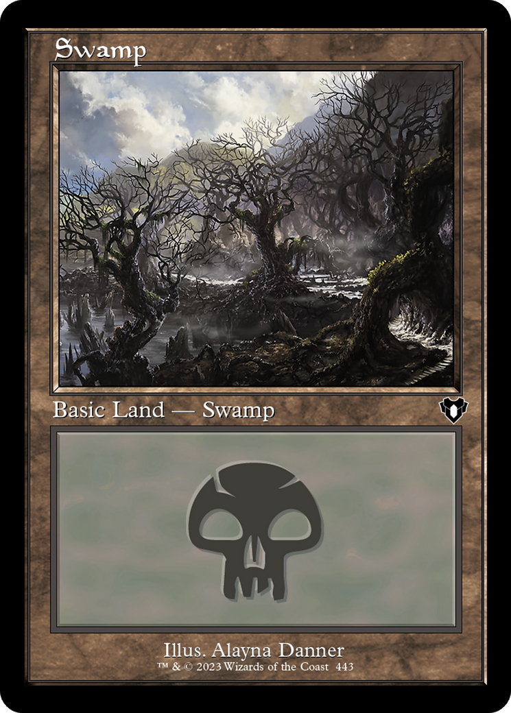 Swamp (CMM-443) [Commander Masters] MTG Single Wizards of the Coast