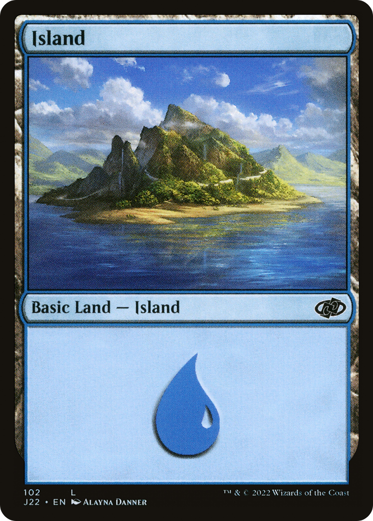 Island (102) (J22-102) [Jumpstart 2022] MTG Single Wizards of the Coast