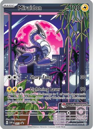 Miraidon - 013 (Pokemon Center Exclusive) (13) - [Promos: SV Promo Cards] Holofoil Pokemon Single Pokémon