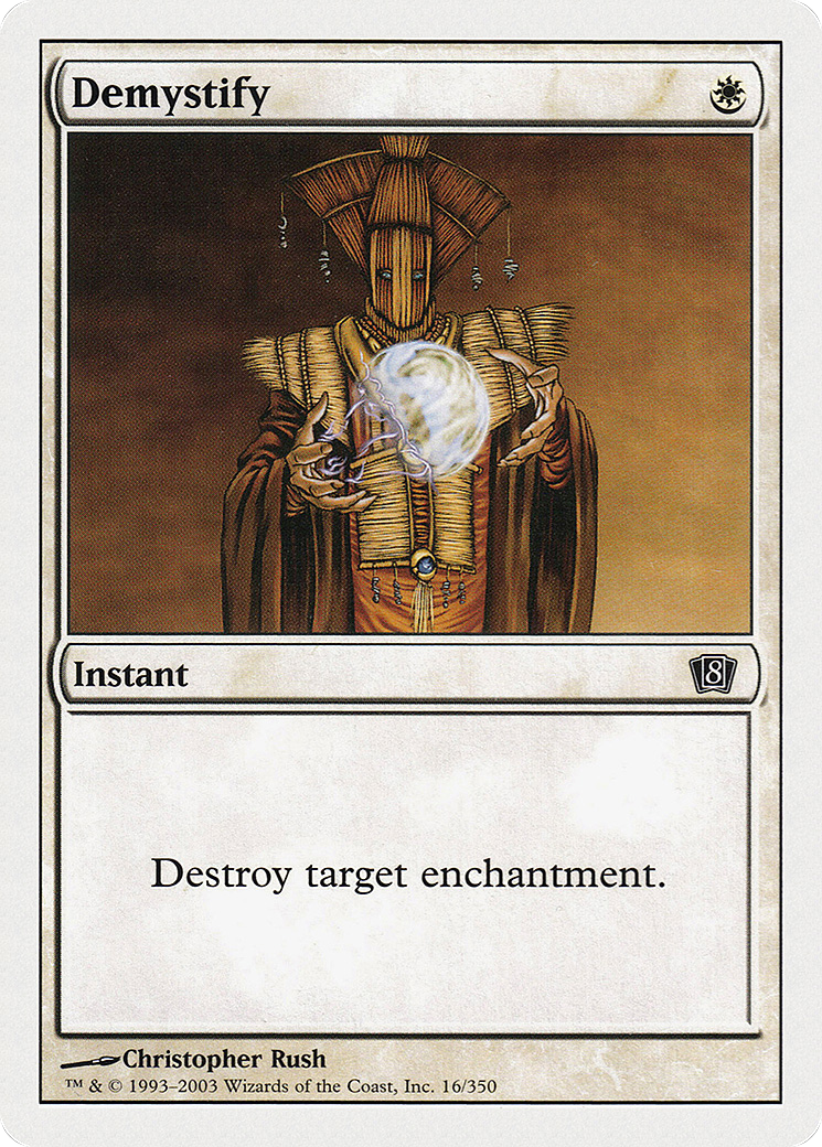 Demystify (8ED-016) [8th Edition] Foil MTG Single Wizards of the Coast