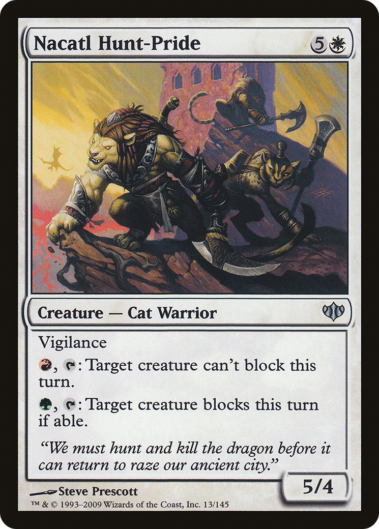 Nacatl Hunt-Pride (CON-013) [Conflux] MTG Single Wizards of the Coast