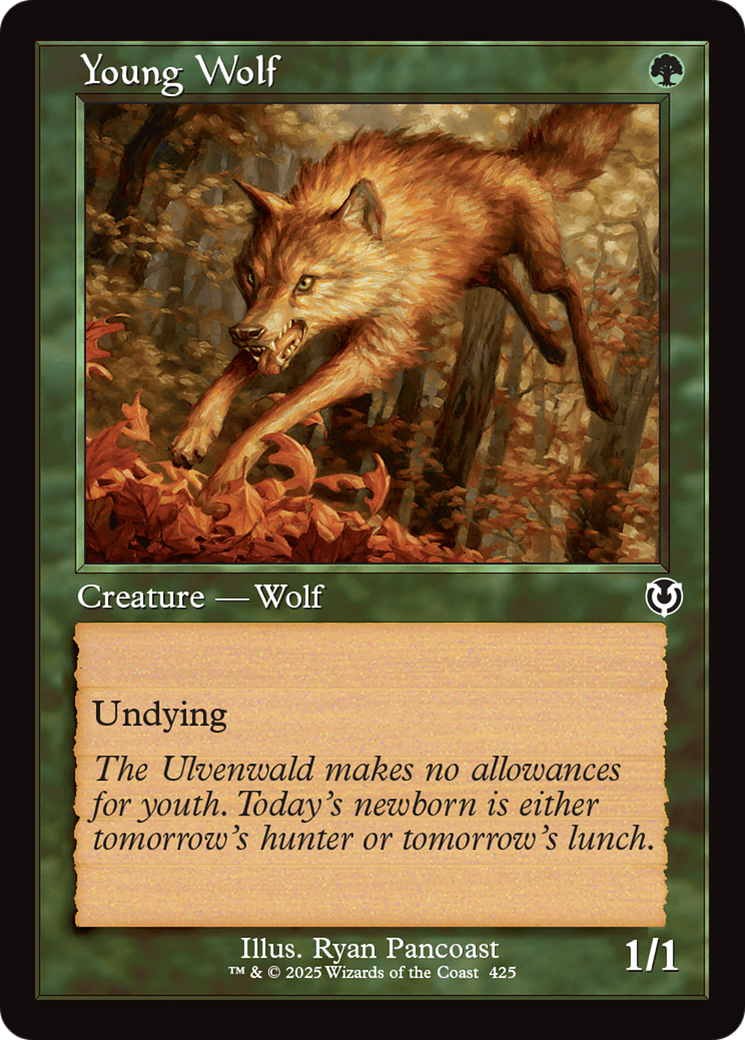 Young Wolf (INR-425) [Innistrad Remastered] Foil MTG Single Wizards of the Coast