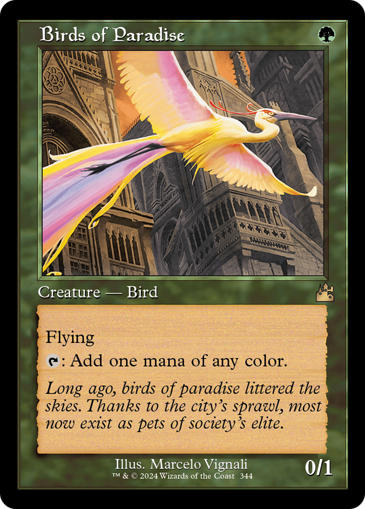 Birds of Paradise (RVR-344) [Ravnica Remastered] MTG Single Wizards of the Coast