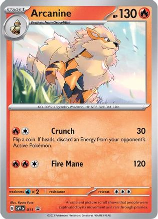 Arcanine - 011 (11) Holofoil [Promos: SV Promo Cards] Pokemon Single Pokémon