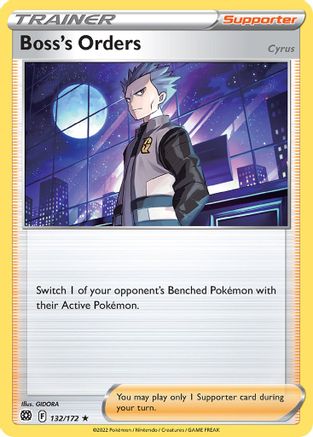 Boss's Orders (Cyrus) - 132/172 (Cosmos Holo) (132) - [Misc: Cards & Products] Holofoil Pokemon Single Pokémon