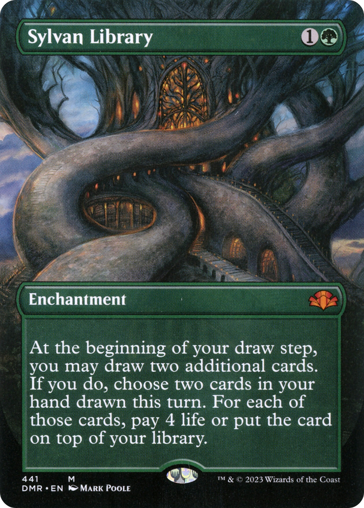 Sylvan Library (DMR-441) [Dominaria Remastered] (Borderless) MTG Single Wizards of the Coast