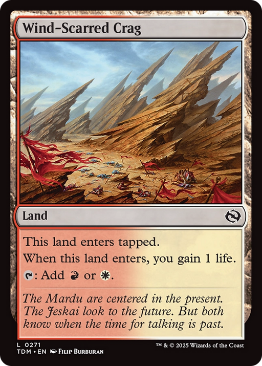 Wind-Scarred Crag (TDM-271) [Tarkir: Dragonstorm] MTG Single Wizards of the Coast