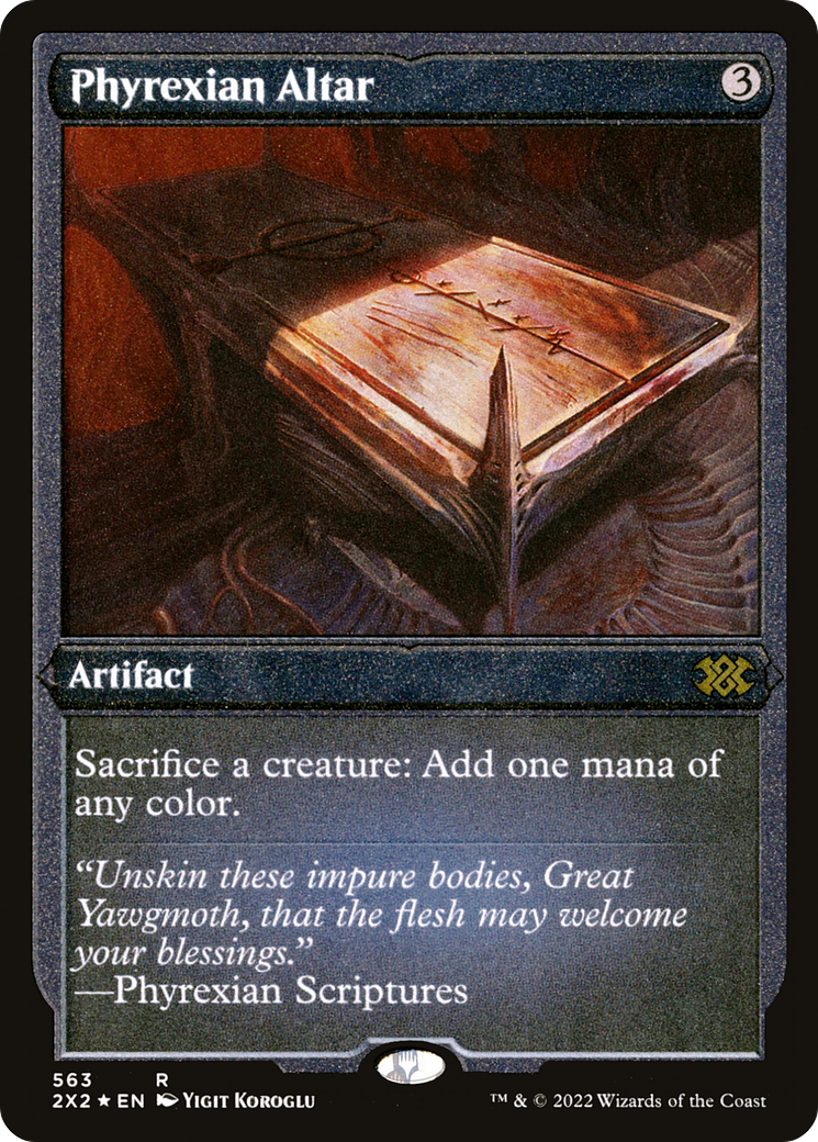 Phyrexian Altar (Foil Etched) (2X2-563) [Double Masters 2022] Foil MTG Single Wizards of the Coast