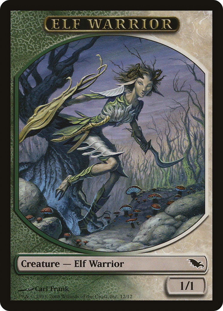 Elf Warrior Token (12) (SHM-012) [Tokens] Shadowmoor Tokens MTG Single Wizards of the Coast