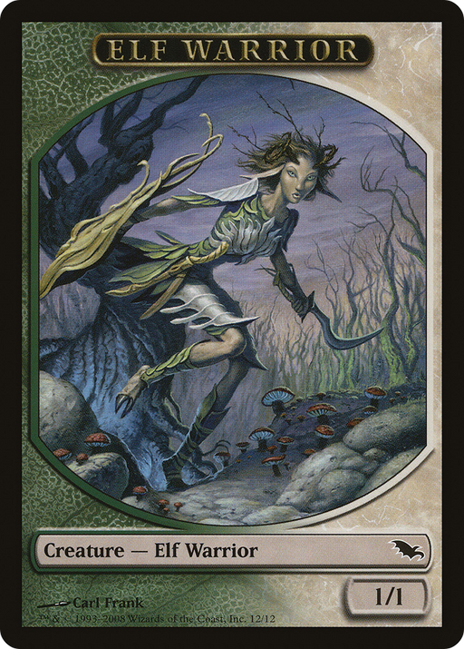 Elf Warrior Token (12) (SHM-012) [Tokens] Shadowmoor Tokens MTG Single Wizards of the Coast