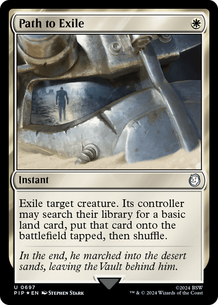 Path to Exile (Surge Foil) (PIP-697) [Fallout] Foil MTG Single Wizards of the Coast