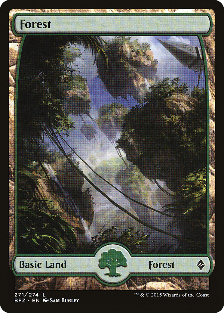 Forest (BFZ-271) [Battle for Zendikar] Foil MTG Single Wizards of the Coast