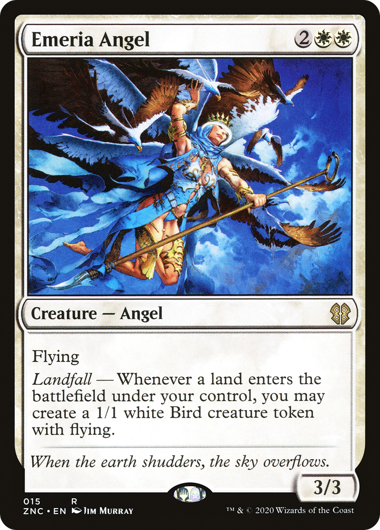 Emeria Angel (ZNC-015) [Zendikar Rising Commander] MTG Single Wizards of the Coast