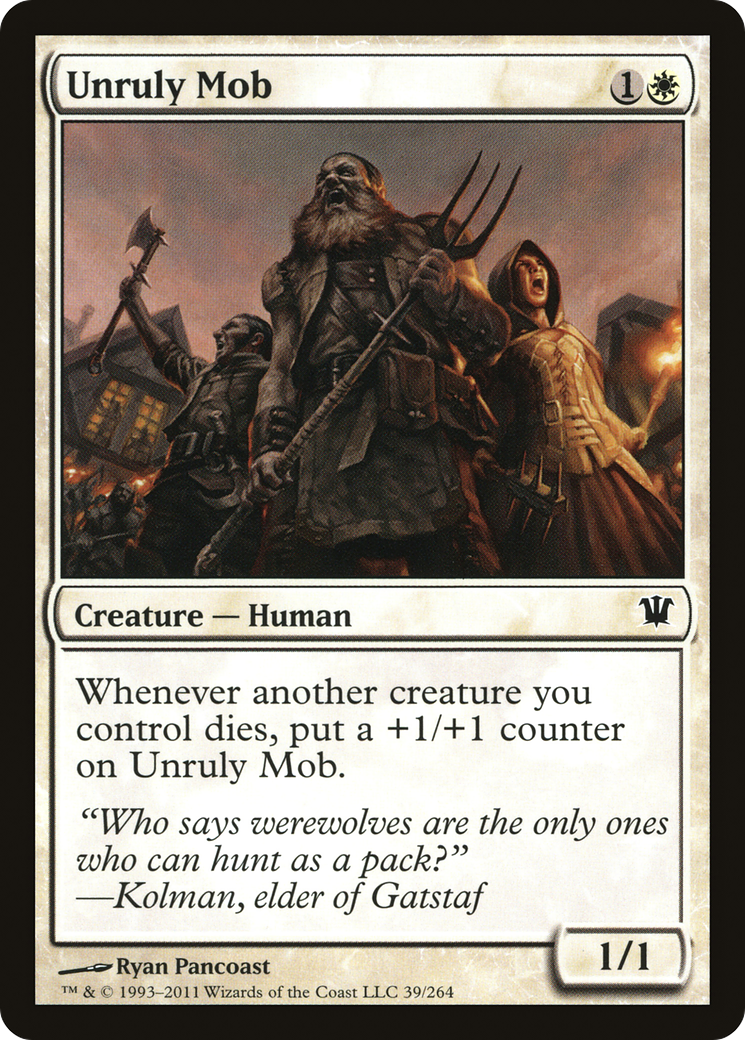 Unruly Mob (ISD-039) [Innistrad] Foil MTG Single Wizards of the Coast