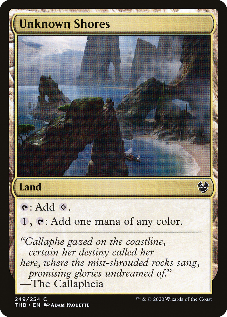 Unknown Shores (THB-249) [Theros Beyond Death] MTG Single Wizards of the Coast