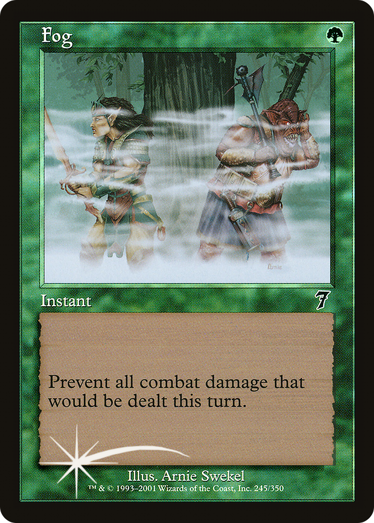 Fog (7ED-245) [7th Edition] Foil MTG Single Wizards of the Coast