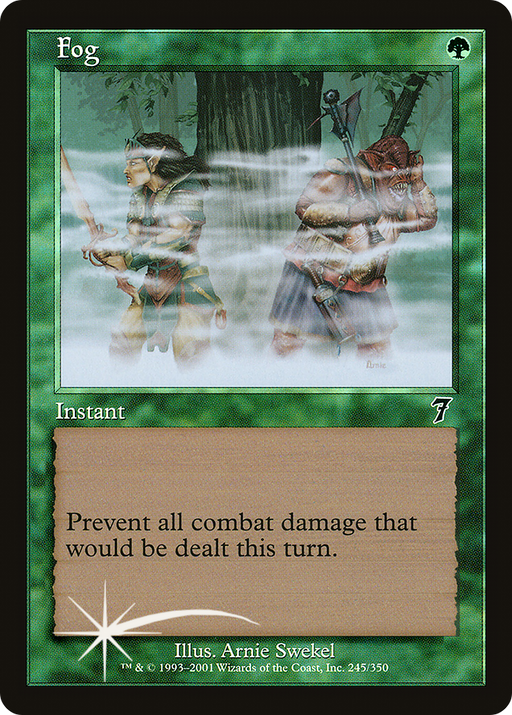 Fog (7ED-245) [7th Edition] Foil MTG Single Wizards of the Coast