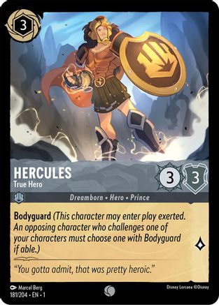 Hercules - True Hero (181/204) [The First Chapter] Lorcana Single Disney