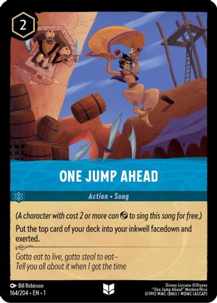 One Jump Ahead (164/204) [The First Chapter] Lorcana Single Disney