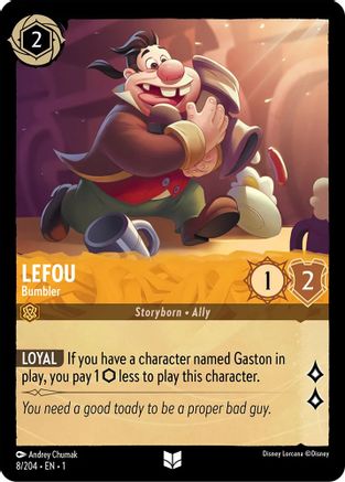 Lefou - Bumbler (8/204) [The First Chapter] Lorcana Single Disney