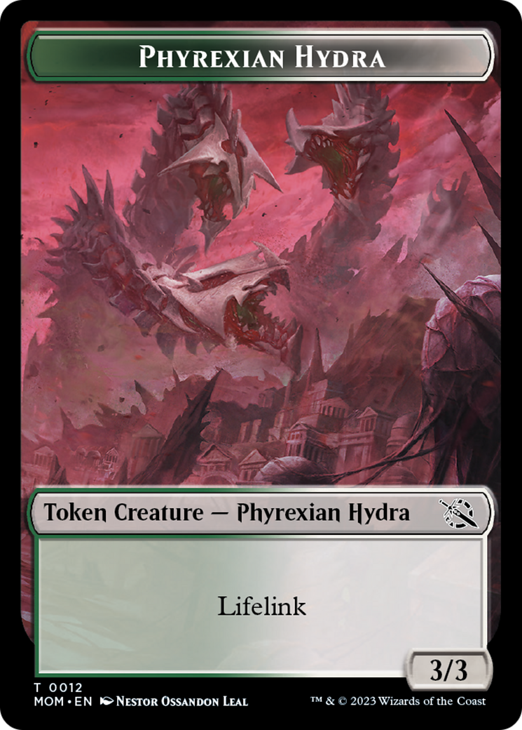 Elemental (2) // Phyrexian Hydra (12) Double-Sided Token [Tokens] March of the Machine Tokens MTG Single Magic: The Gathering