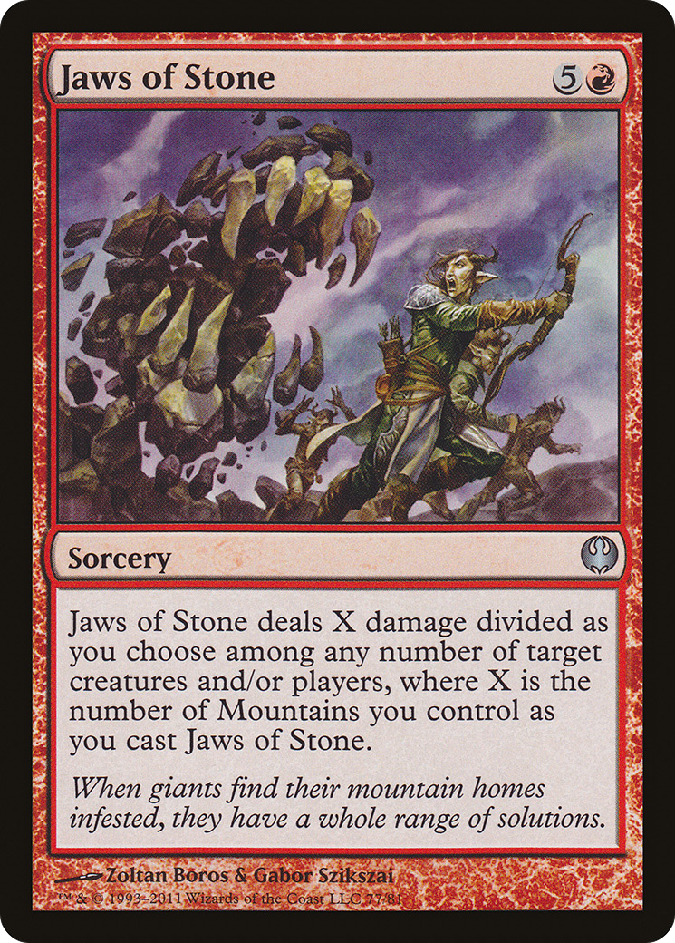 Jaws of Stone (DDG-077) [Misc] Duel Decks: Knights vs. Dragons MTG Single Wizards of the Coast