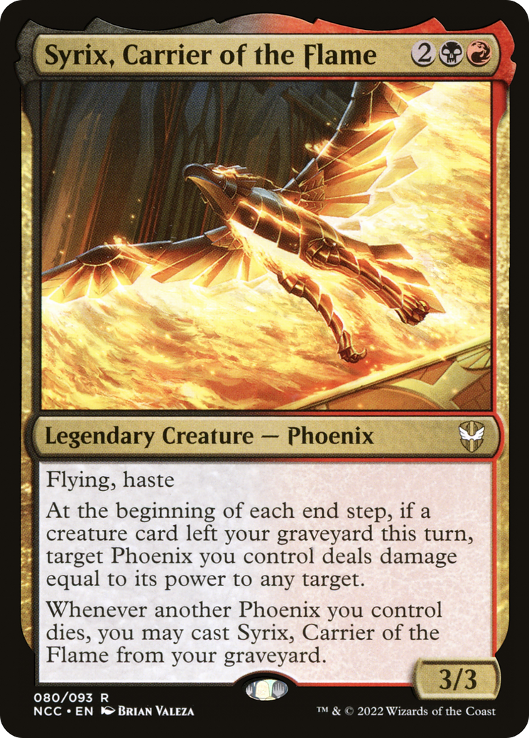 Syrix, Carrier of the Flame (NCC-080) [New Capenna Commander] MTG Single Wizards of the Coast