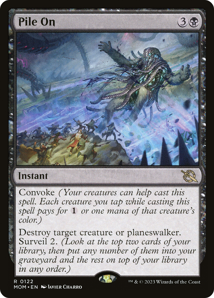 Pile On (MOM-122) [March of the Machine] Foil MTG Single Wizards of the Coast