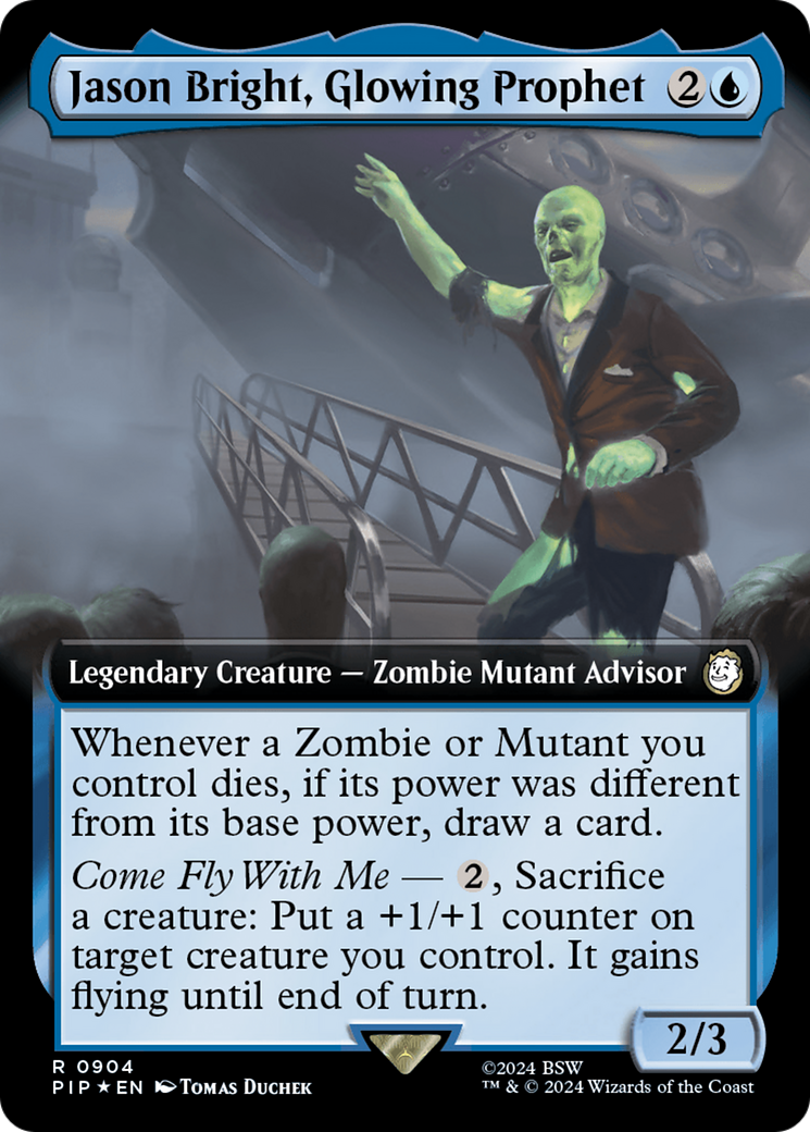 Jason Bright, Glowing Prophet (Surge Foil) (PIP-904) [Fallout] (Extended Art) Foil MTG Single Wizards of the Coast