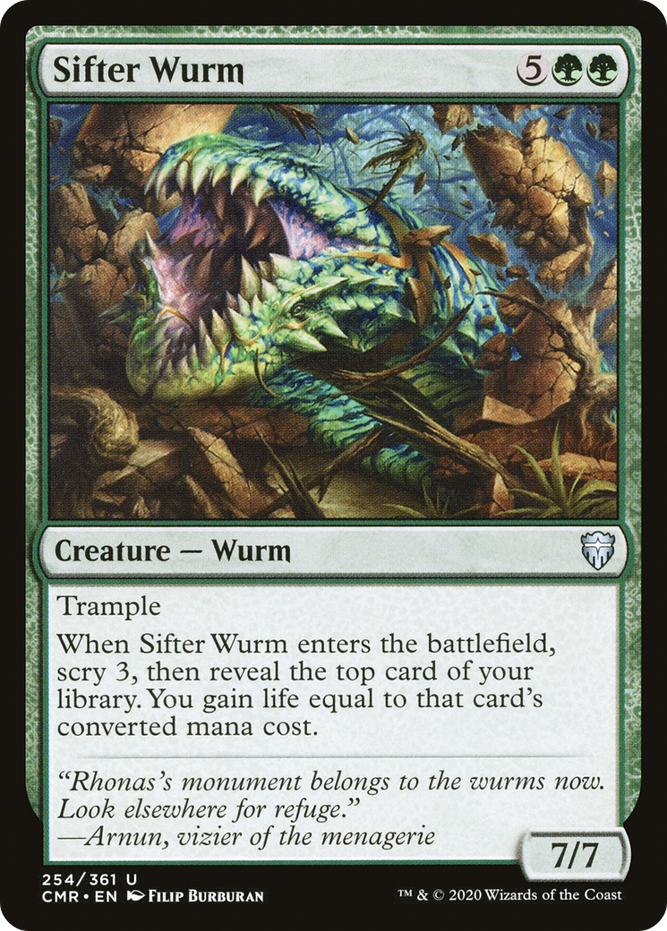 Sifter Wurm (CMR-254) [Commander Legends] MTG Single Wizards of the Coast