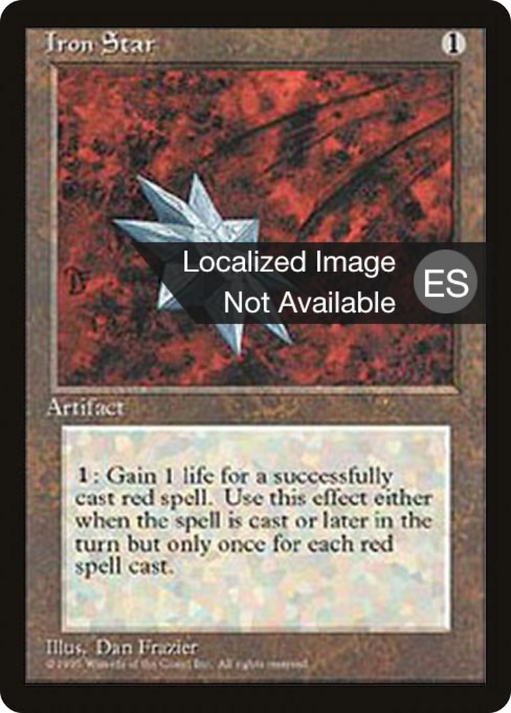 Iron Star (4BB-326) [Fourth Edition Foreign Black Border] MTG Single Wizards of the Coast