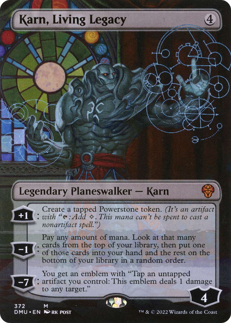 Karn, Living Legacy (DMU-372) [Dominaria United] (Borderless) MTG Single Wizards of the Coast