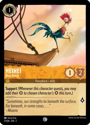 Heihei - Boat Snack (7/204) [The First Chapter] Lorcana Single Disney