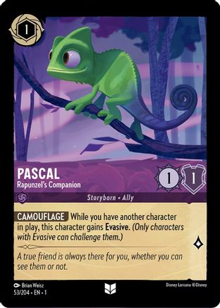 Pascal - Rapunzel's Companion (53/204) [The First Chapter] Cold Foil Lorcana Single Disney