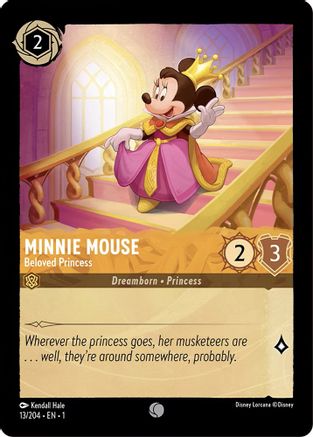Minnie Mouse - Beloved Princess (13/204) [The First Chapter] Cold Foil Lorcana Single Disney