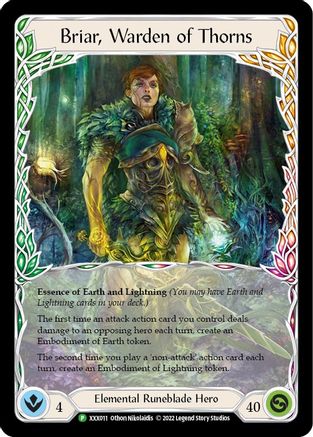 Briar // Briar, Warden of Thorns [XXX011/XXX012] (Promo) Flesh And Blood Single Flesh And Blood   